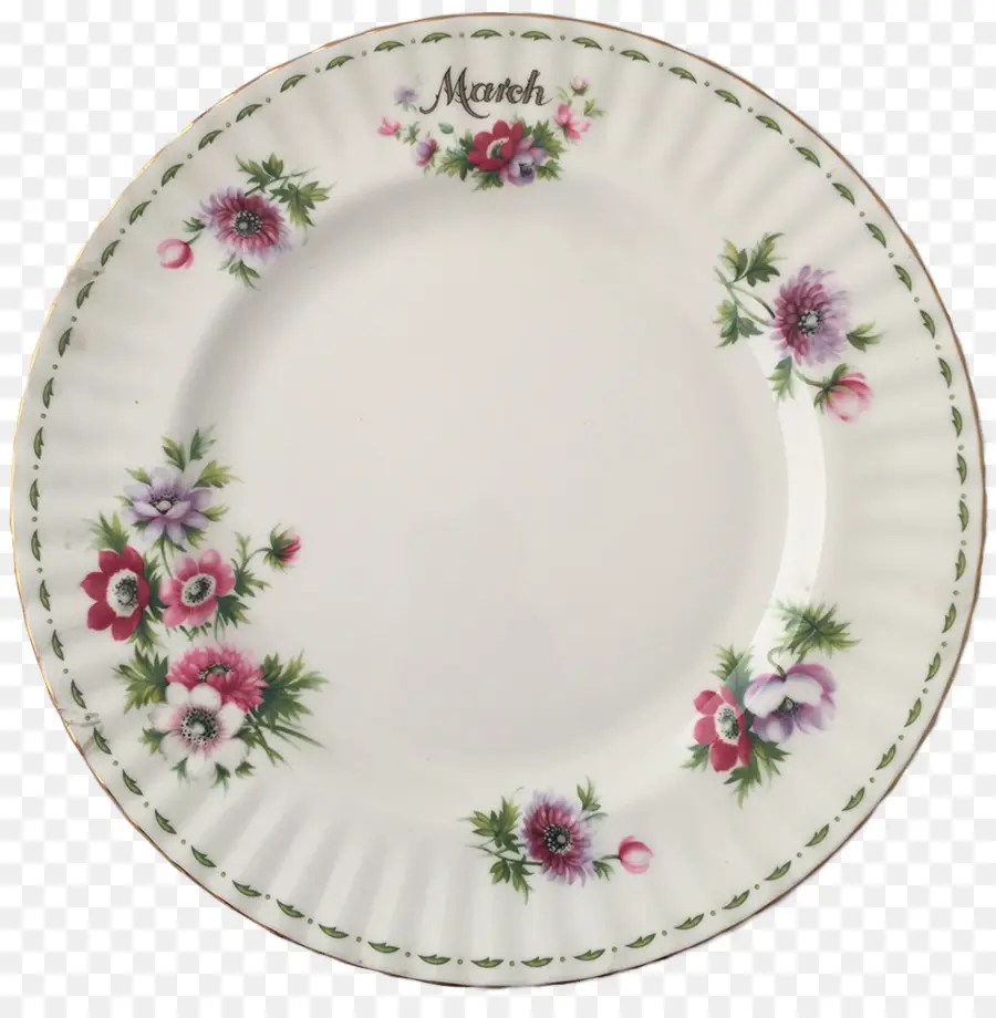 Plato Floral，Vajilla PNG