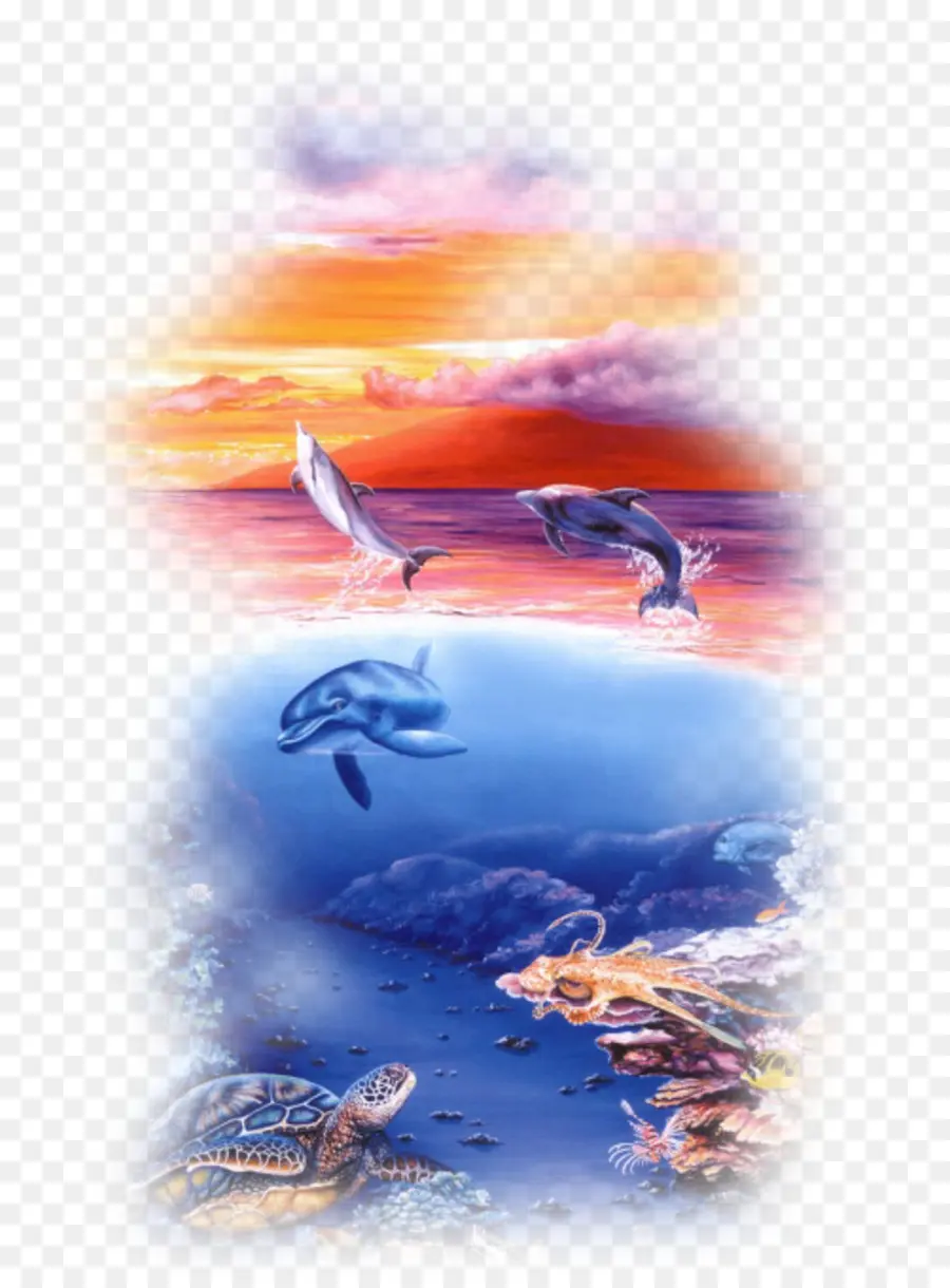 Delfín，Delfines En El Océano PNG