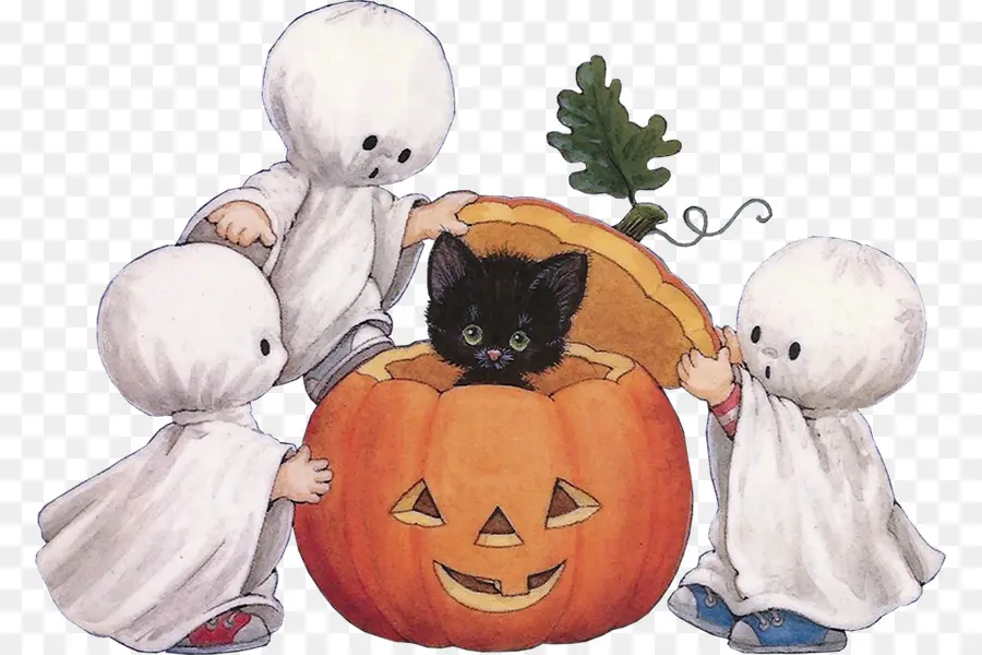 Gatito，Halloween PNG