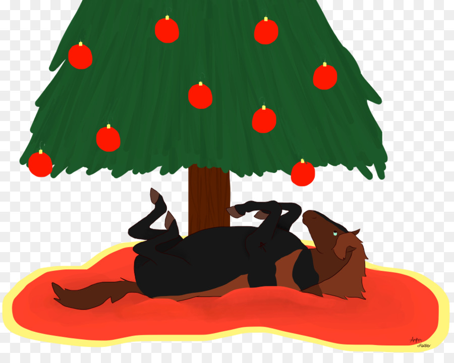 Perro，Árbol De Navidad PNG