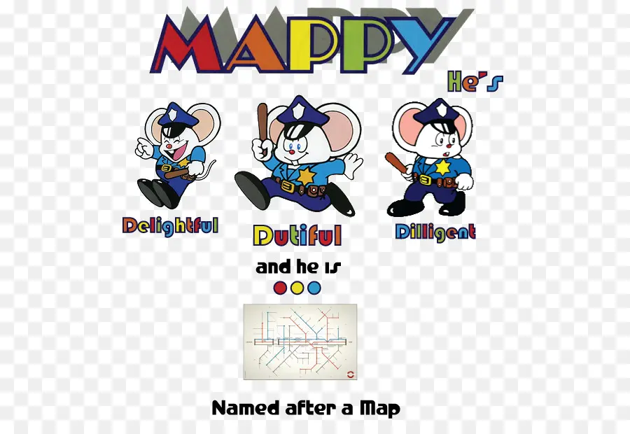 Carácter Mappy，Ratón PNG