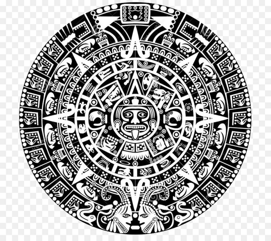 La Civilización Maya，Piedra Del Calendario Azteca PNG