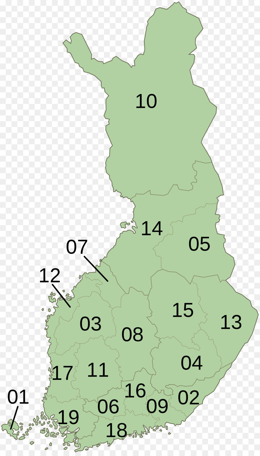 Mapa De Finlandia，País PNG