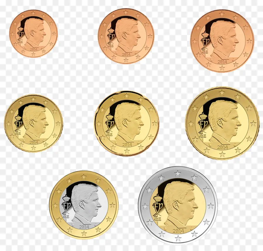 Monedas De Euro，Divisa PNG