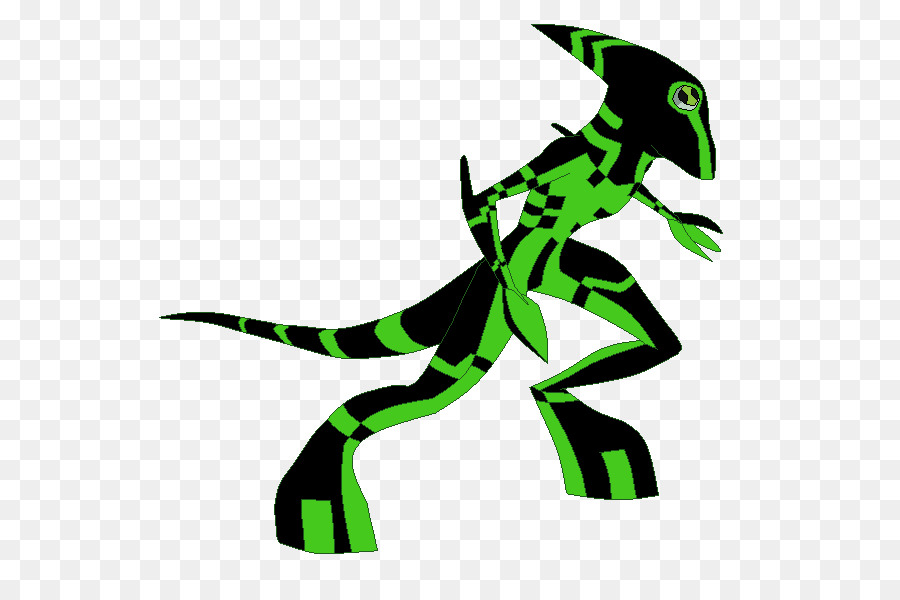 Alien Lagarto Verde，Dibujos Animados PNG