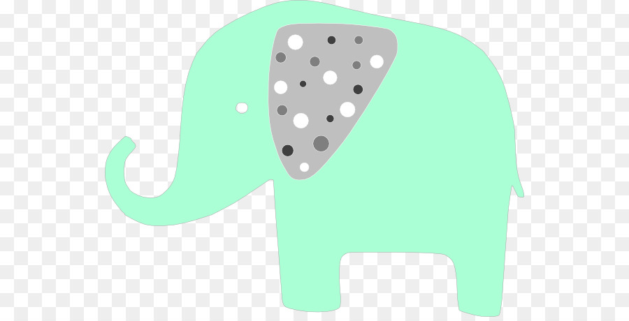 Elefante Indio，Verde PNG