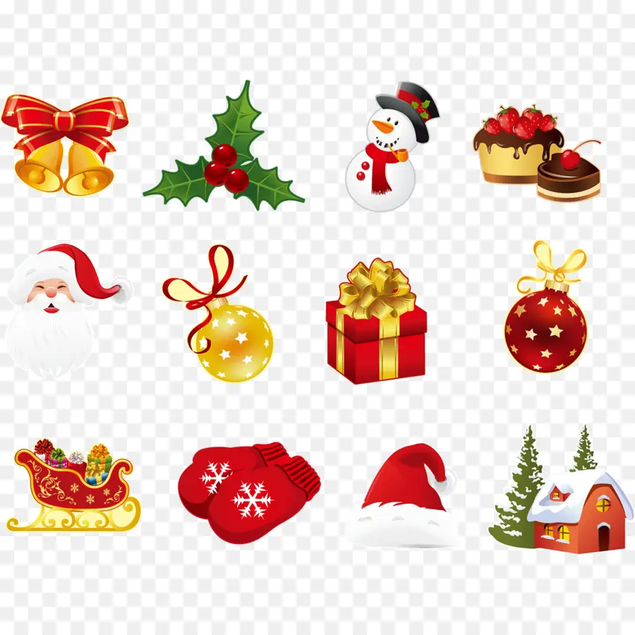 Iconos De Navidad，Día Festivo PNG