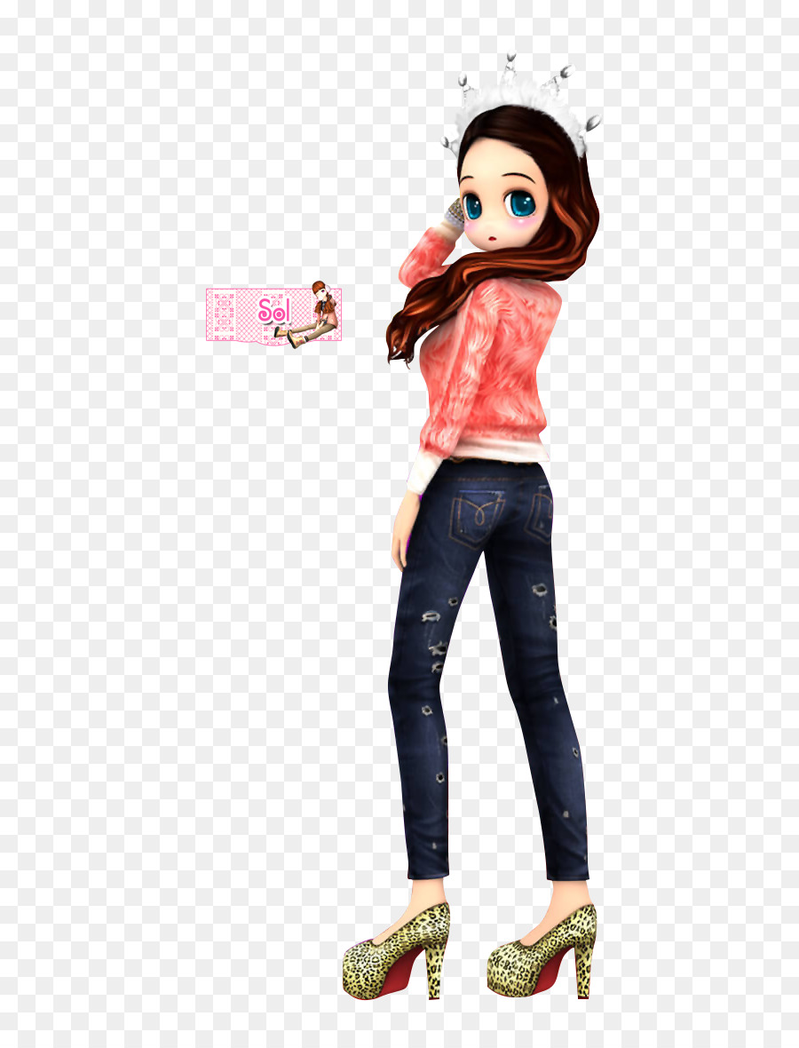 Chica Animada，Moda PNG