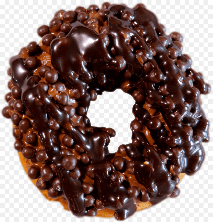 Donut De Chocolate，Postre PNG