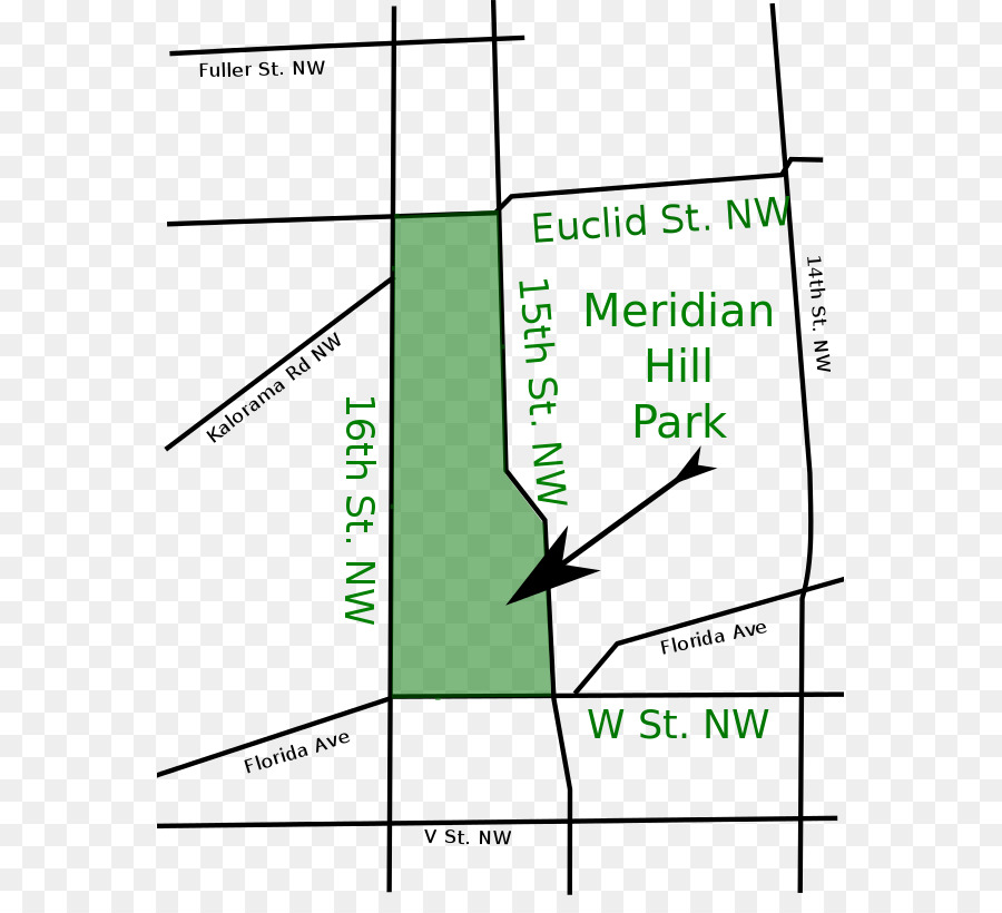Meridian Hill Park，Parque Urbano PNG