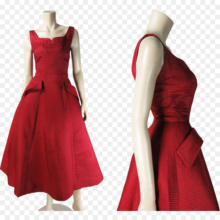 Vestido Rojo，Moda PNG