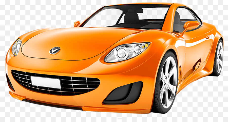 Coche Deportivo Naranja，Automóvil PNG