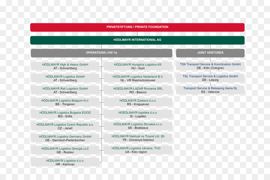 Hödlmayr International Ag，Organización PNG