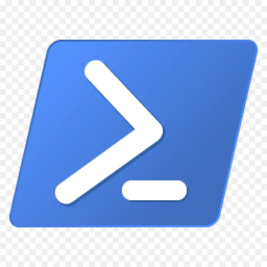 Logotipo Azul De Powershell，Línea De Comando PNG