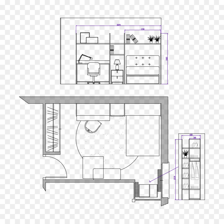 Habitación，Plan De Piso PNG