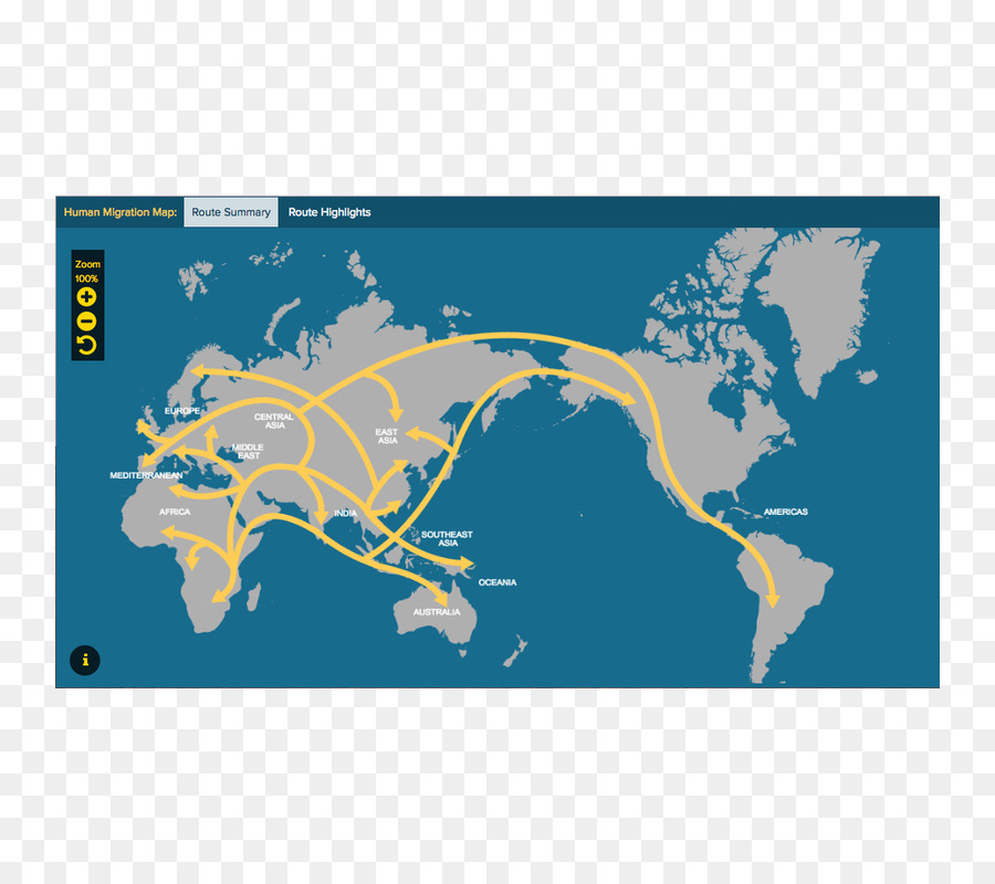 Principios De Las Migraciones Humanas，Proyecto Genográfico PNG