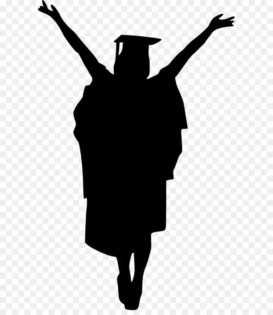 Graduado，Silueta PNG