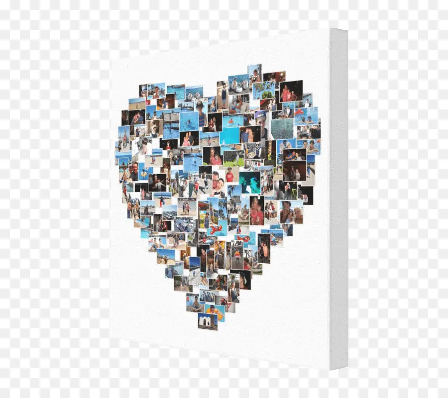 Collage De Fotos，Corazón PNG