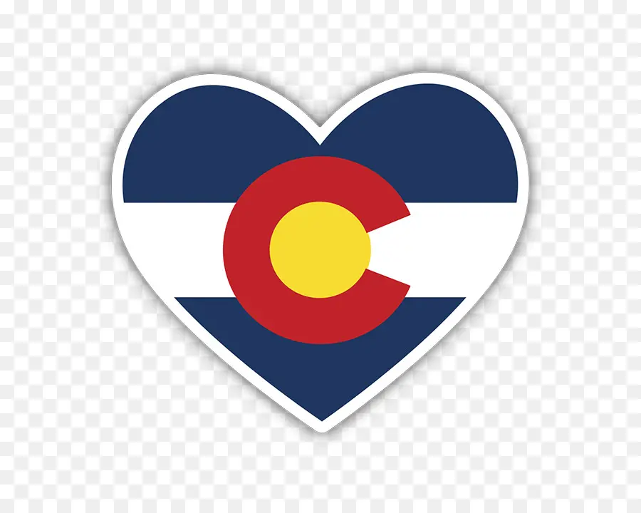 Corazón De La Bandera De Colorado，Estado PNG