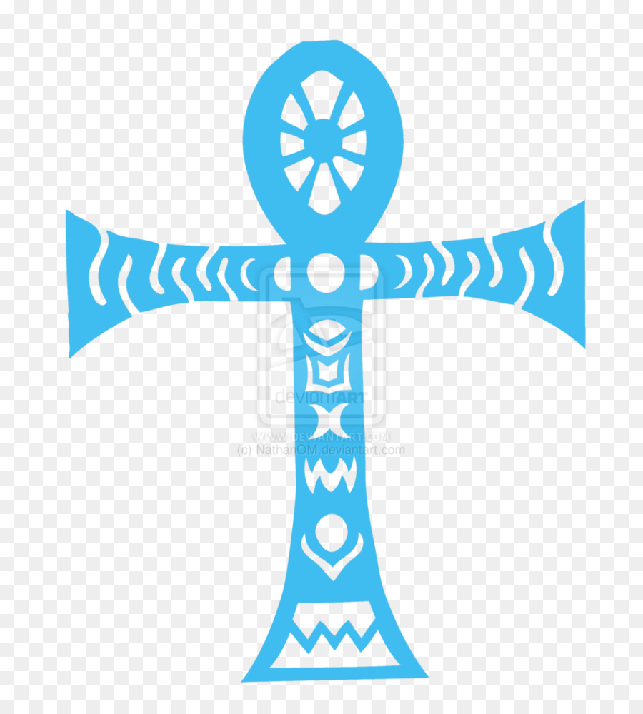 Ankh，Azul PNG