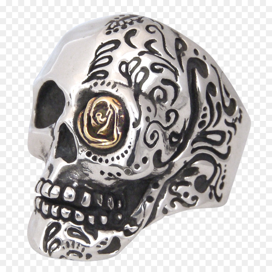 Anillo De Calavera，Plata PNG