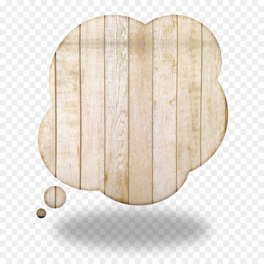 Burbuja De Pensamiento De Madera，Madera PNG