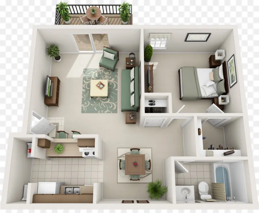 Plan De Piso，Apartamento PNG