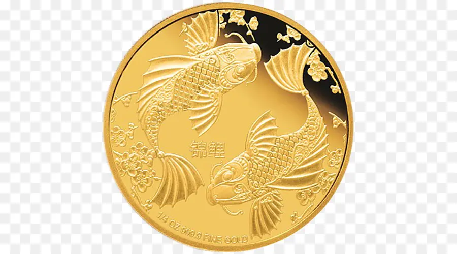 Moneda De Oro，Pez Koi PNG