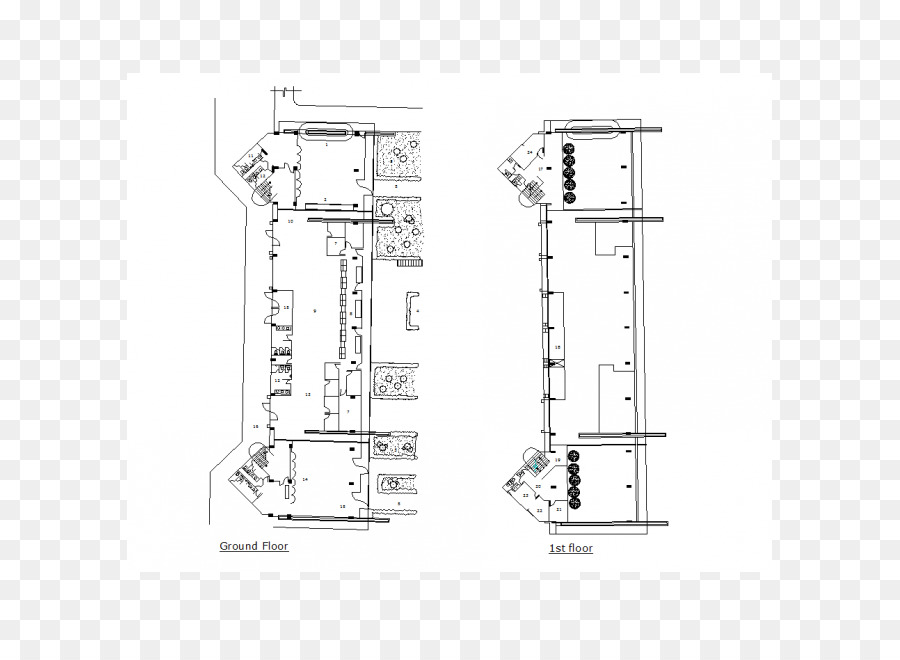 Plan De Piso，Dibujo Técnico PNG