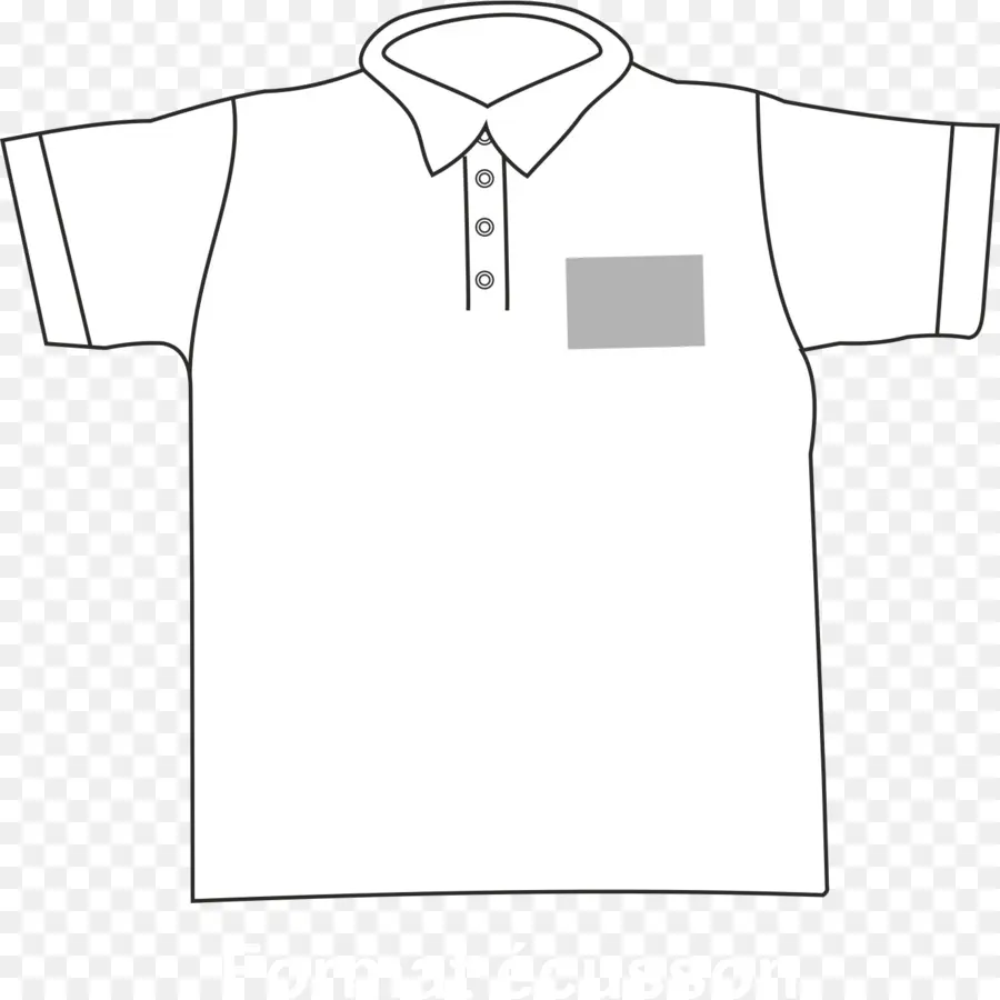 Polo Blanco，Cuello PNG