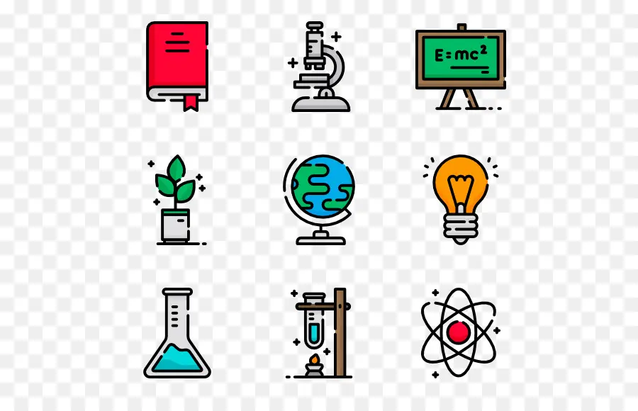 Iconos De Ciencia，Educación PNG