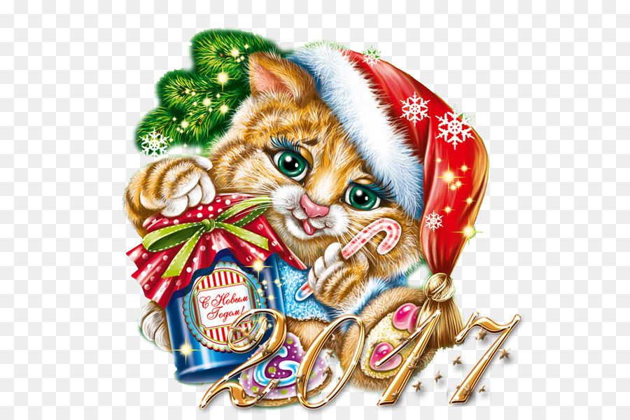 Gato，Navidad PNG