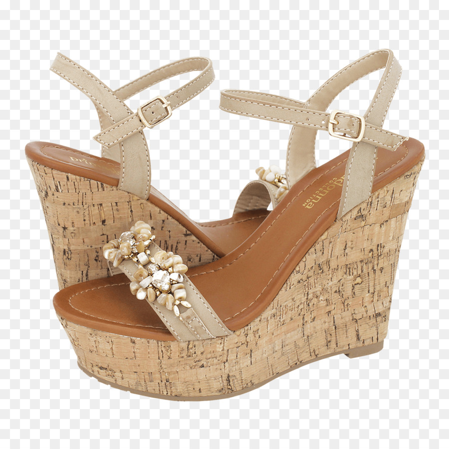 Sandalias De Cuña，Zapatos PNG