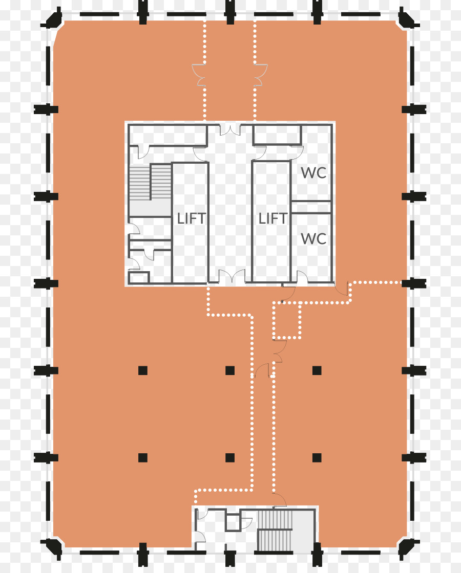 Oficina Oval，Plan De Piso PNG