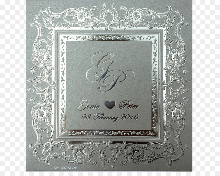 Invitación De La Boda，Plata PNG