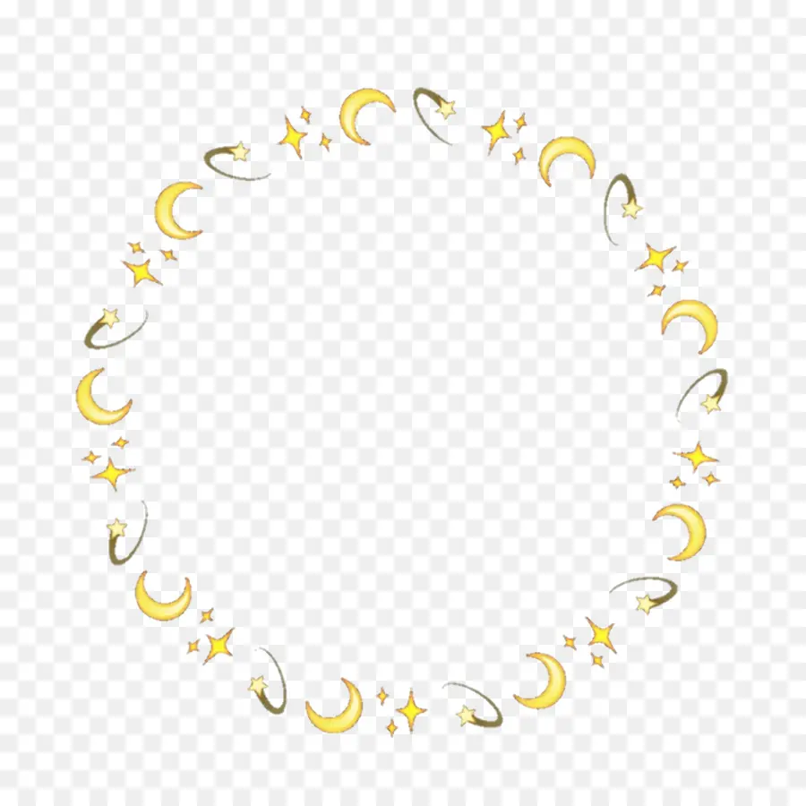 Luna Y Estrellas，Círculo PNG