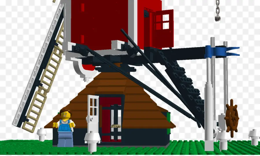 Molino De Viento Lego，Edificio PNG