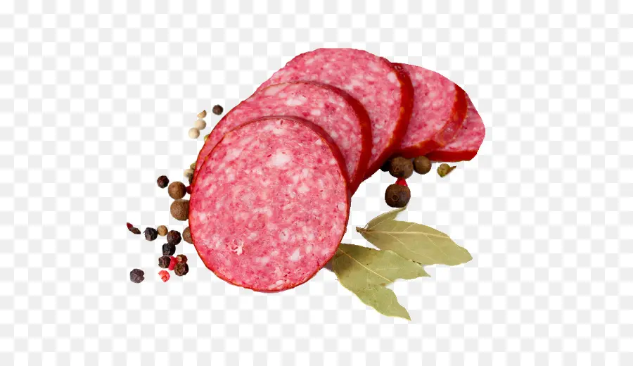 Rebanadas De Salami，Carne PNG