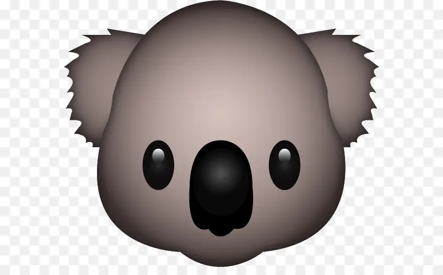 Emoji Koala，Rostro PNG