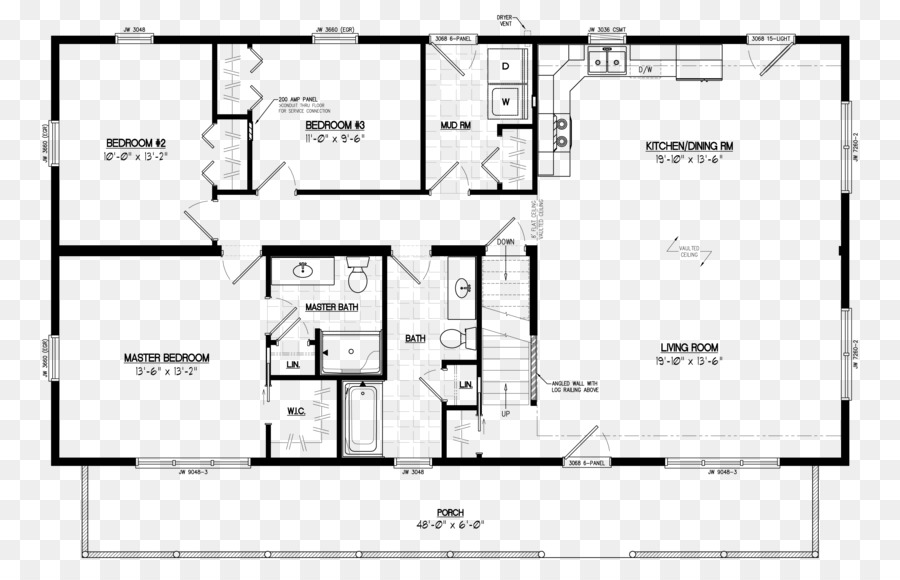 Cabaña De Madera，Plan De Casa PNG