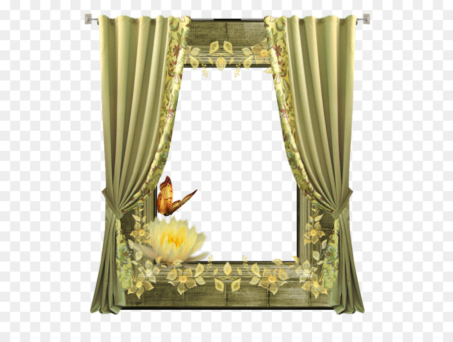 Ventana Decorativa，Cortina PNG