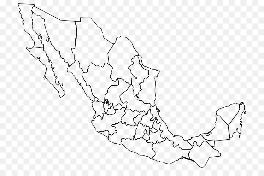 Estados Unidos，Mapa En Blanco PNG
