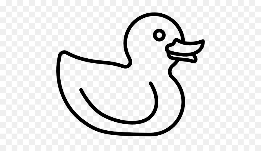 Pato，En Blanco Y Negro PNG