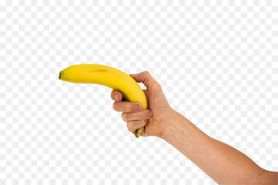 Mano Sosteniendo Plátano，Fruta PNG