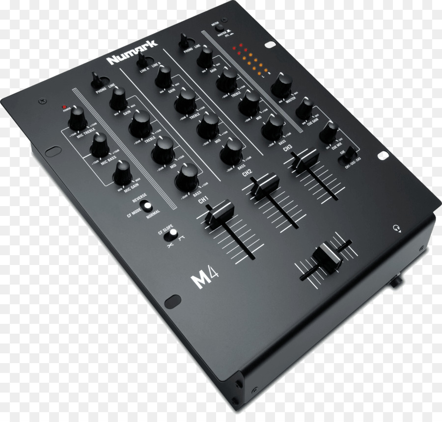 Mezclador De Dj，Numark M4 PNG