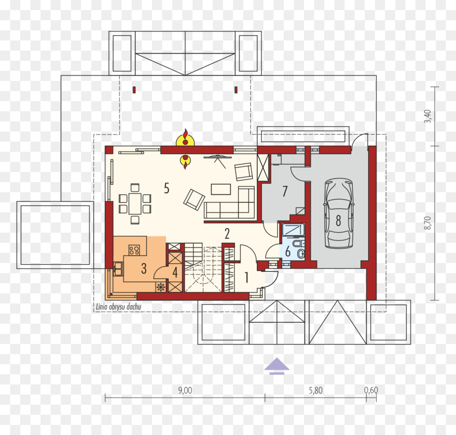 Plan De Piso，Casa PNG