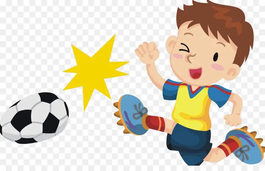 Niño Jugando Futbol，Balón De Fútbol PNG