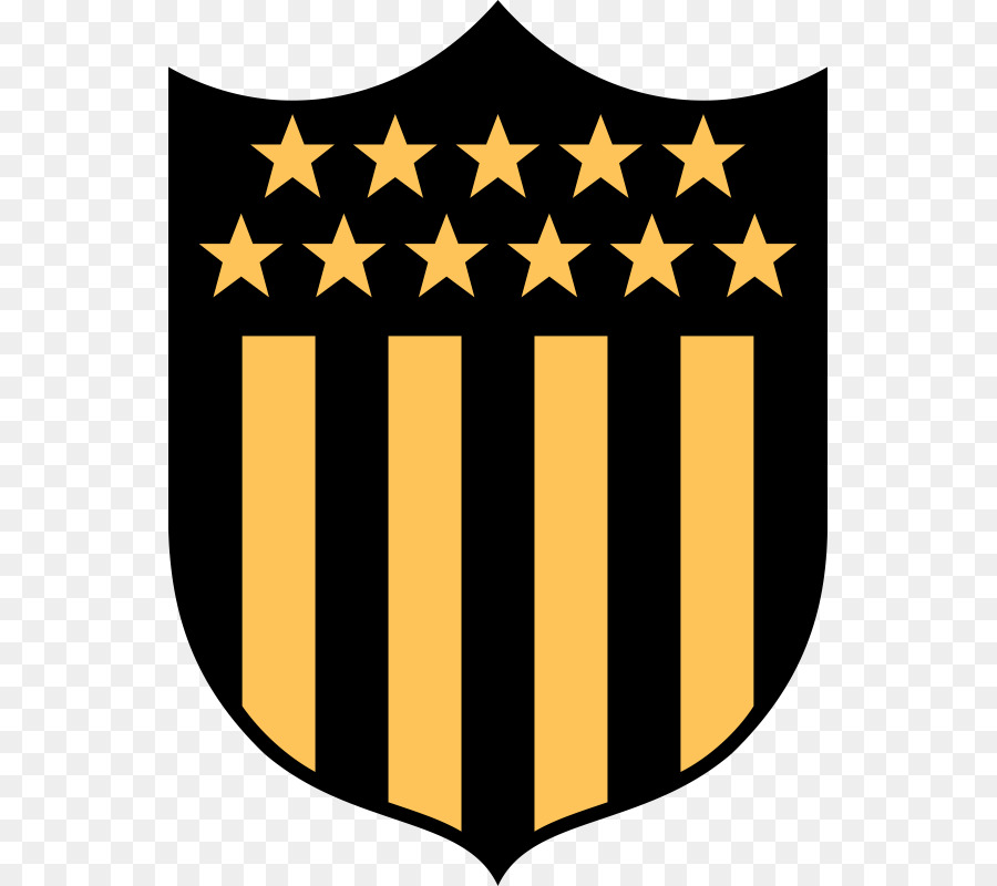 Escudo Amarillo Y Negro，Estrellas PNG