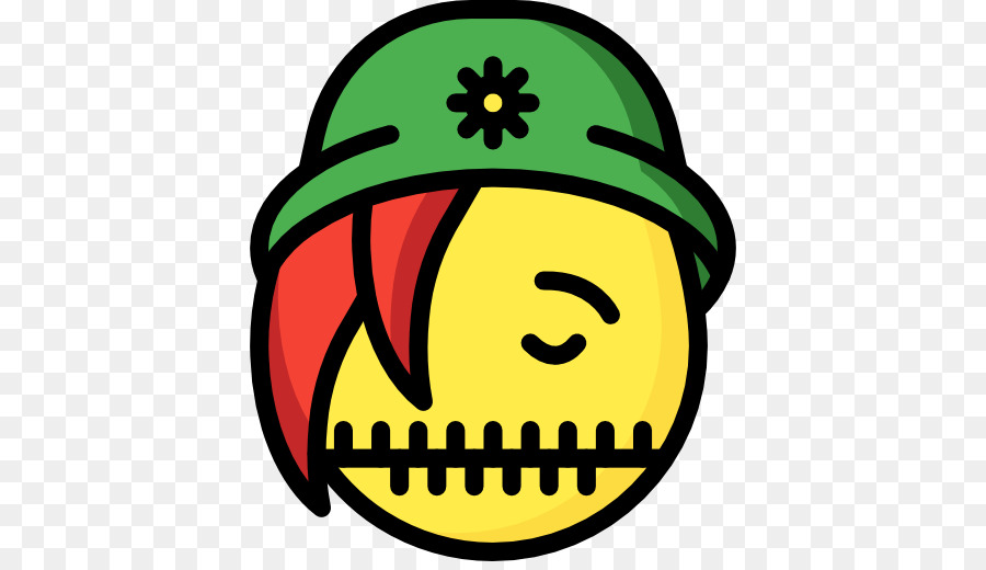 Cara Amarilla Con Sombrero Verde，Emojis PNG