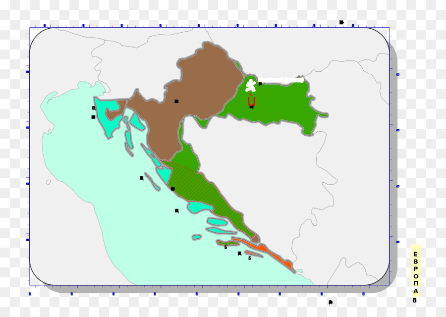 Croacia，Mapa Del Vector PNG